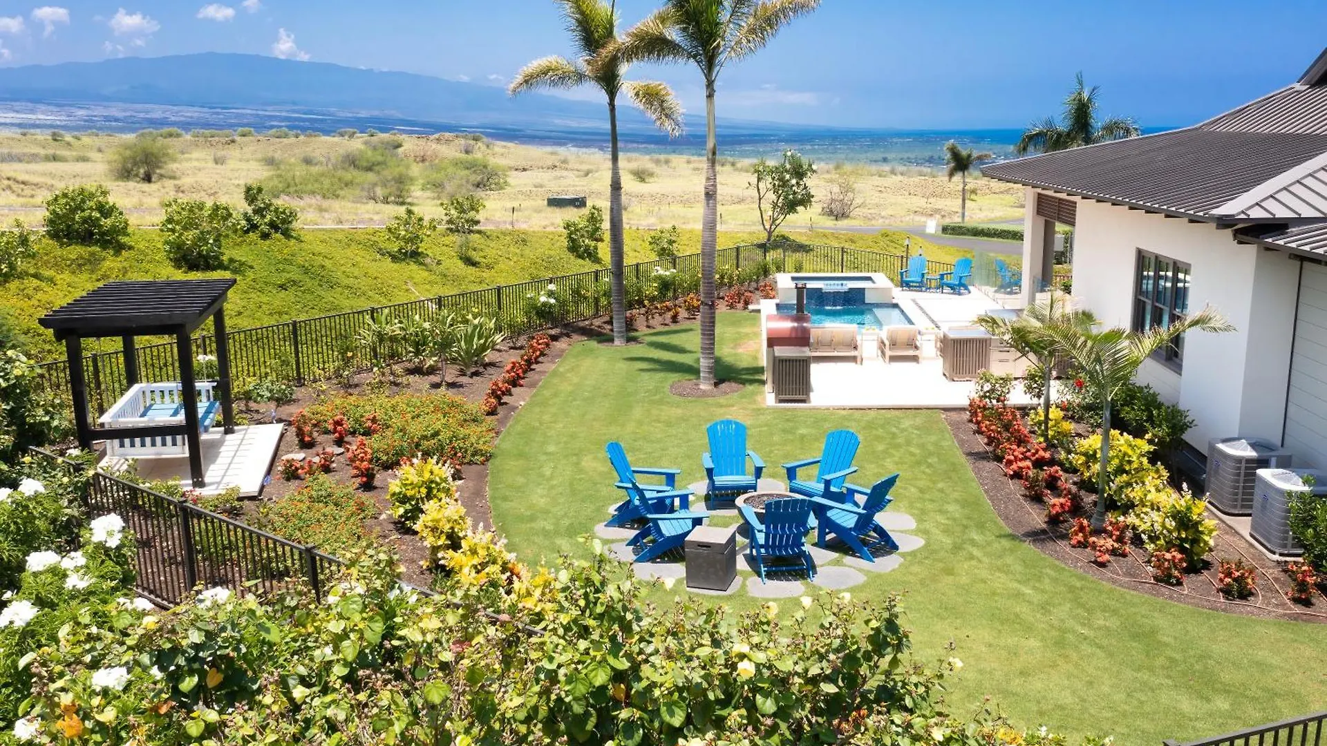 Semesterbostad Blue Serenity Luxurious Home In Private Community With Heated Private Pool Spa Detached Ohana Suite Waimea