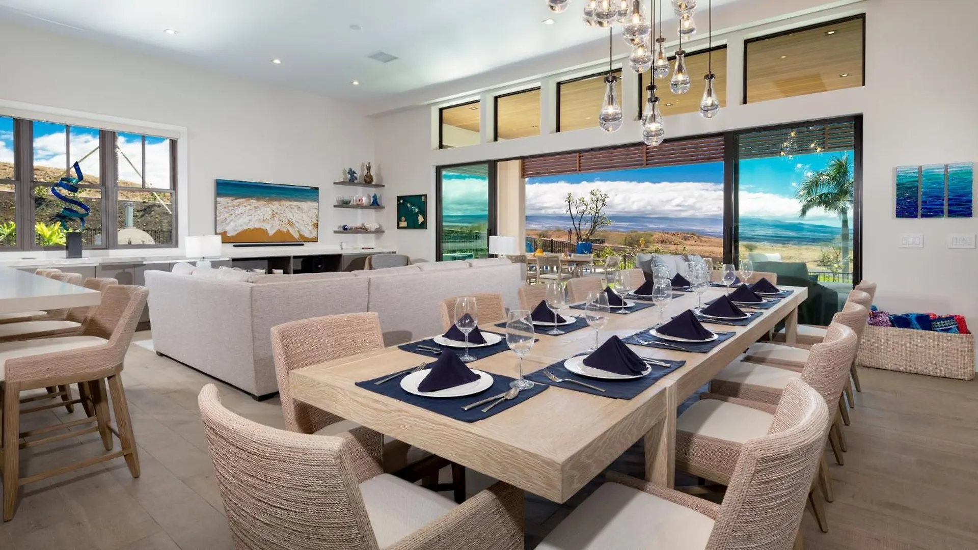 Blue Serenity Luxurious Home In Private Community With Heated Private Pool Spa Detached Ohana Suite Waimea  Semesterbostad Waimea (Hawaii)