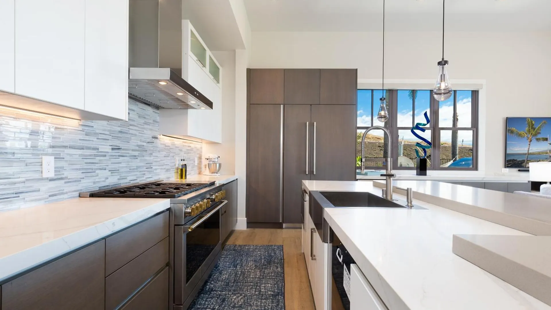 Semesterbostad Blue Serenity Luxurious Home In Private Community With Heated Private Pool Spa Detached Ohana Suite Waimea  USA