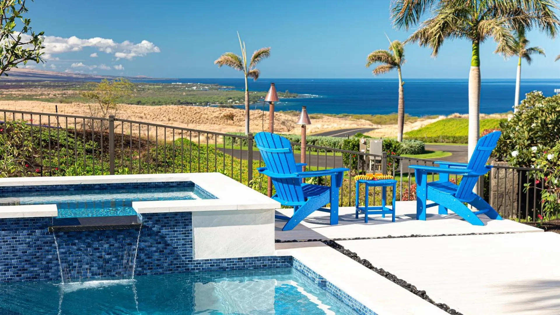 Semesterbostad Blue Serenity Luxurious Home In Private Community With Heated Private Pool Spa Detached Ohana Suite Waimea