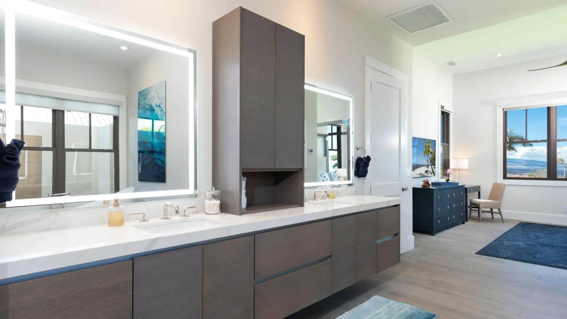 Blue Serenity Luxurious Home In Private Community With Heated Private Pool Spa Detached Ohana Suite Waimea