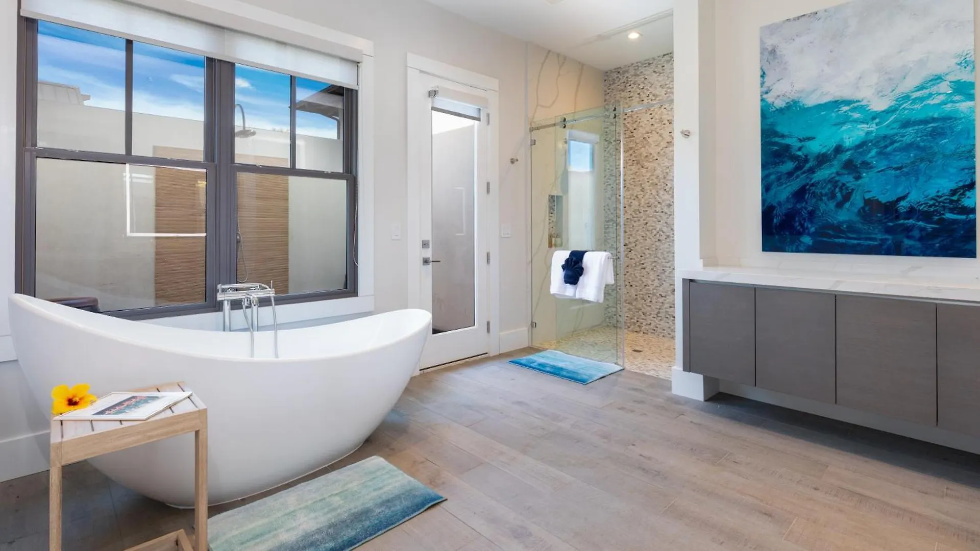 Blue Serenity Luxurious Home In Private Community With Heated Private Pool Spa Detached Ohana Suite Waimea  Semesterbostad Waimea (Hawaii)
